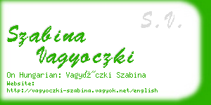 szabina vagyoczki business card